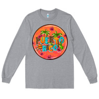 Heather Grey puerto rico coasters Long Sleeve Tee - AdoDesignShop