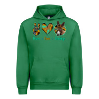 Emerald Peace Love Donkeys Urban Hoodie - Bettercallsaul