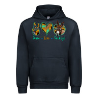 Navy Peace Love Donkeys Urban Hoodie - Bettercallsaul