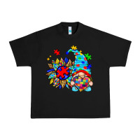 Black autism sunflower gnome Urban Heavy Tee - Zillion Design Studio