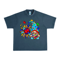 Midnight Navy autism sunflower gnome Urban Heavy Tee - Zillion Design Studio