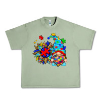Oil Green autism sunflower gnome Urban Heavy Tee - Zillion Design Studio