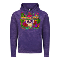 Cloud Purple mexican skull Vintage Hoodie - Zillion Design Studio
