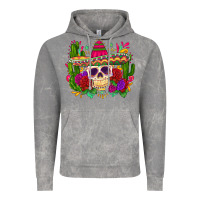 Cloud Rock mexican skull Vintage Hoodie - Zillion Design Studio