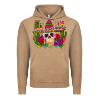 Vintage Coffee mexican skull Vintage Hoodie - Zillion Design Studio