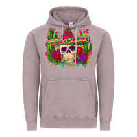 Vintage Zinc mexican skull Vintage Hoodie - Zillion Design Studio