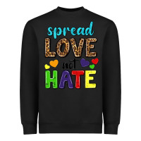 Black spread love not hate Heavyweight Sweatshirt - texasbilliewilder