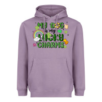 Lavender my dog is my lucky charms Heavyweight Hoodie - MaliasSmallBusiness