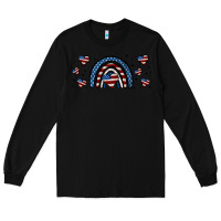 Black american flag rainbow 16oz libbey cup Long Sleeve Tee - HRA Design Shop