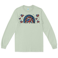 Matcha american flag rainbow 16oz libbey cup Long Sleeve Tee - HRA Design Shop