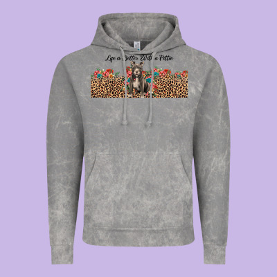 Life Is Better With A Pittie Vintage Hoodie Designed By Jahusdesignshop