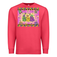 Cardinal mardi gras bead dogs Premium Sweatshirt - MaliasSmallBusiness