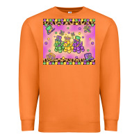 Carrot mardi gras bead dogs Premium Sweatshirt - MaliasSmallBusiness