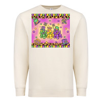 Sandshell mardi gras bead dogs Premium Sweatshirt - MaliasSmallBusiness