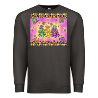 Smoke mardi gras bead dogs Premium Sweatshirt - MaliasSmallBusiness