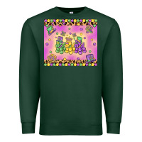 Sports Green mardi gras bead dogs Premium Sweatshirt - MaliasSmallBusiness