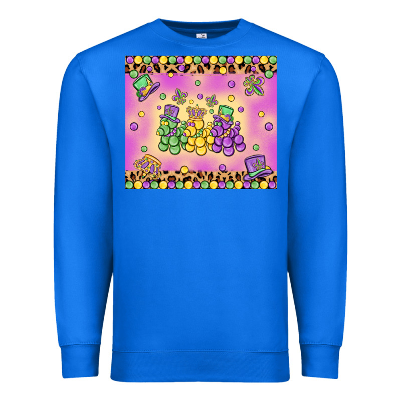 Mardi Gras Bead Dogs Premium Sweatshirt by MaliasSmallBusiness | Teevron