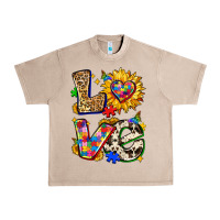 French Oak autism love Urban Heavy Tee - Zillion Design Studio