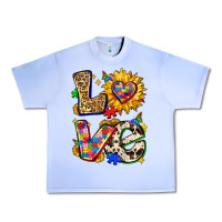 Grape Ice autism love Urban Heavy Tee - Zillion Design Studio