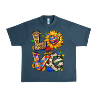 Midnight Navy autism love Urban Heavy Tee - Zillion Design Studio