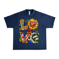 Navy autism love Urban Heavy Tee - Zillion Design Studio