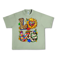 Oil Green autism love Urban Heavy Tee - Zillion Design Studio