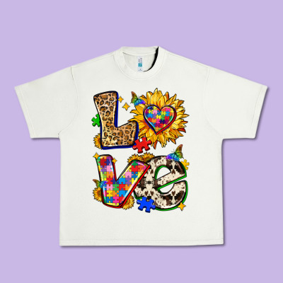 Autism Love Urban Heavy Tee Designed By Zillion Design Studio