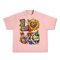 Salmon autism love Urban Heavy Tee - Zillion Design Studio