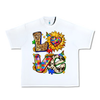 White autism love Urban Heavy Tee - Zillion Design Studio