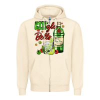 Sandshell gin`gle bells with bottle and cocktail Zipper Hoodie - AdoDesignShop