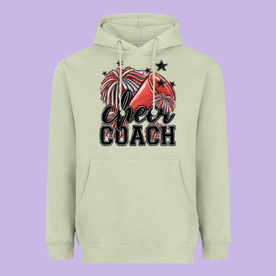 Cheer Coach Heavyweight Hoodie Designed By Maliassmallbusiness