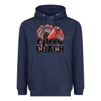 Navy cheer coach Heavyweight Hoodie - MaliasSmallBusiness