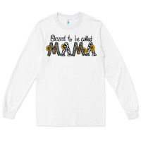White blessed to be called mama Long Sleeve Tee - CowhideDigitalArt