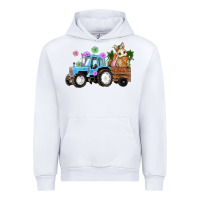 White easter tracktor bunny carrot flowers  egg Urban Hoodie - RanaPortraitStore