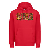 Red thanksgiving gnomies bbs Premium Hoodie - BundleAndBundleShop