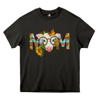 Asphalt Western Baby Calf Mom With Sunflower Heavy Core Tee - LillyAllenDesigns