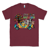 Burgundy autism avareness3 Classic Tee - CowhideDigitalArt