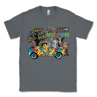 Charcoal Heather autism avareness3 Classic Tee - CowhideDigitalArt