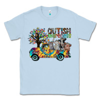 Dusty Blue autism avareness3 Classic Tee - CowhideDigitalArt