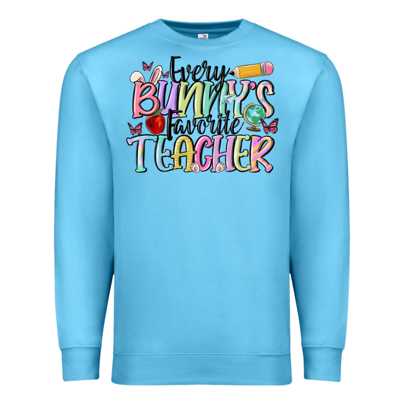 Every Bunnys Favorite Teacher Premium Sweatshirt by MaliasSmallBusiness | Teevron
