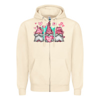 Sandshell valentines day gnomes Zipper Hoodie - Jasminsmagicworld