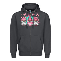 Smoke valentines day gnomes Zipper Hoodie - Jasminsmagicworld