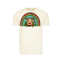 Vintage Arctic reindeer rainbow christmas Vintage Tee - RanaPortraitStore