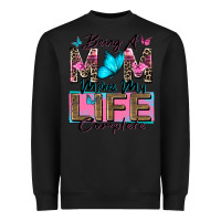 Black being a mom makes my life complete Heavyweight Sweatshirt - Zillion Design Studio