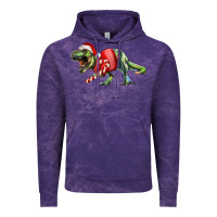 Cloud Purple t rex christmas Vintage Hoodie - RanaPortraitStore