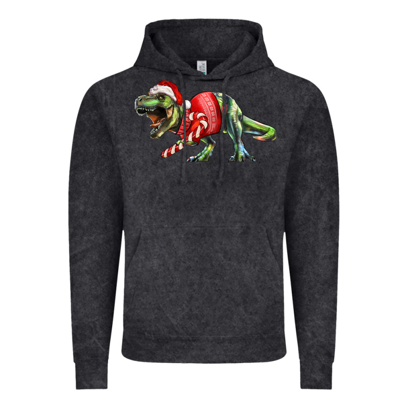 T Rex Christmas Vintage Hoodie by RanaPortraitStore | Teevron
