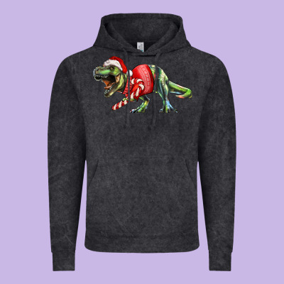 Vintage Hoodie t rex christmas