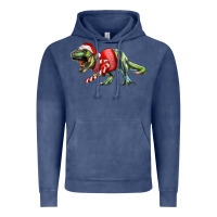 Vintage Denim t rex christmas Vintage Hoodie - RanaPortraitStore
