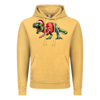 Vintage Mustard t rex christmas Vintage Hoodie - RanaPortraitStore