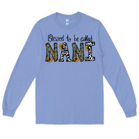 Colony Blue blessed to be called nanı Long Sleeve Tee - CowhideDigitalArt